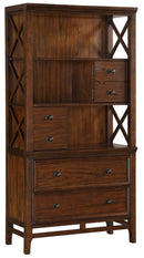 Frazier Bookcase in Brown Cherry 1649-18