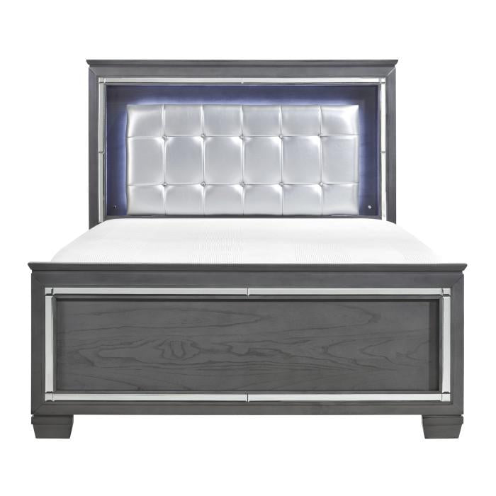 Homelegance Allura Queen Panel Bed in Gray 1916GY-1* image