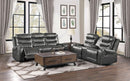 Putnam Power Double Reclining Loveseat in Gray 9405GY-2PW