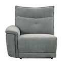 Tesoro Left Side Reclining Chair in Dark Gray 9509DG-LR