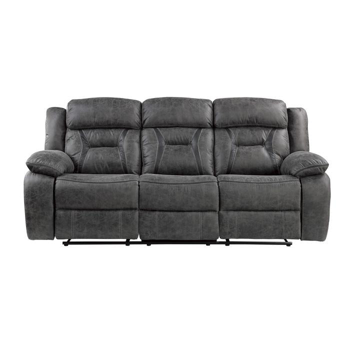 Madrona Hill Double Reclining Sofa in Gray 9989GY-3