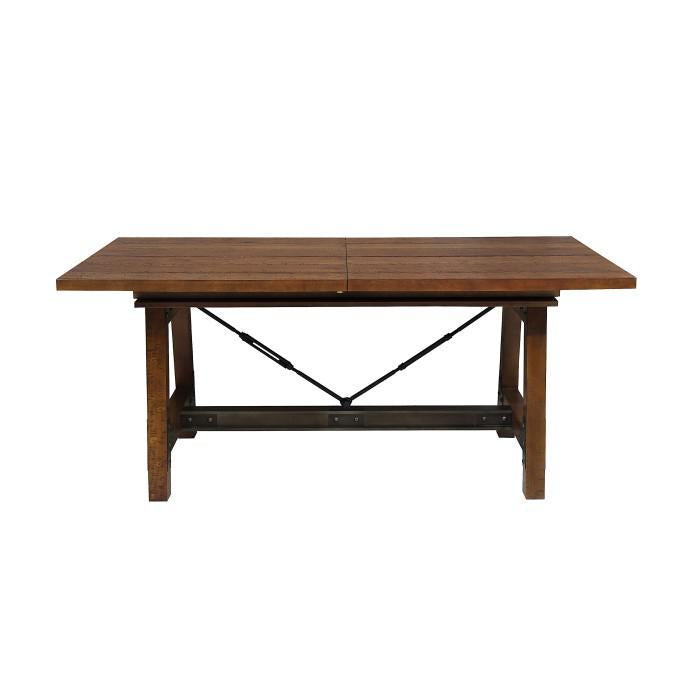 Homelegance Holverson Dining Table in Rustic Brown 1715-94 image