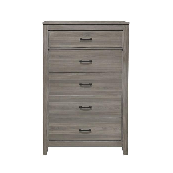 Homelegance Waldorf 5 Drawer Chest in Dark Gray 1902-9 image