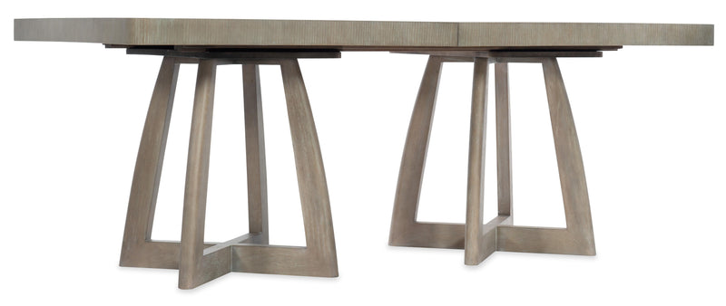 Affinity 78in Rectangle Pedestal Dining Table w/2-18in Leaves