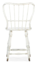 Ciao Bella Spindle Back Counter Stool-White