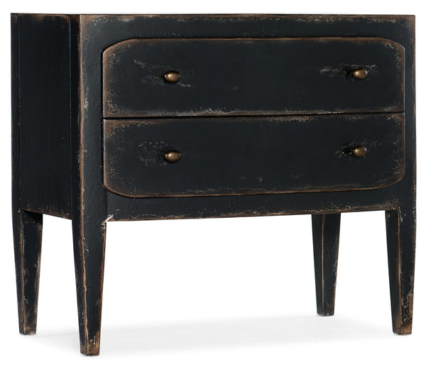 Ciao Bella Two-Drawer Nightstand- Black