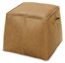 Dizzy Small Leather Ottoman - CO478-086