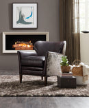 Kato Leather Club Chair w/ Salt Pepper HOH