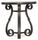 Luckenbach Metal and Stone End Table