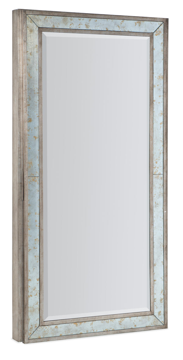 Melange McAlister Floor Mirror w/ Jewelry Storage
