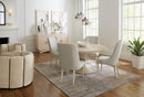 Nouveau Chic Round Pedestal Dining Table