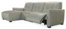 Reaux Power Motion Sofa w/ LAF Chaise w/2 Power Recline