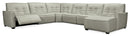 Reaux Grandier 6-Piece RAF Chaise Sectional w/ 2 Recliners