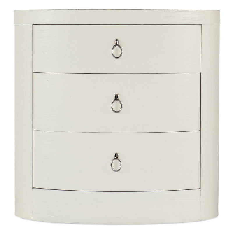 Serenity Wavecrest Oval Nightstand