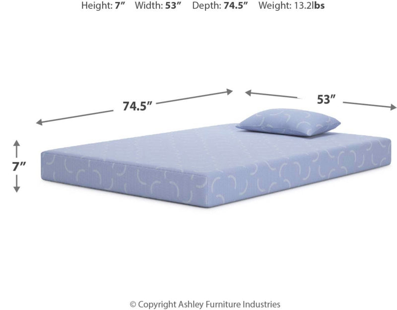 iKidz Ocean Twin Mattress and Pillow (Bed Size: Full)