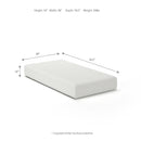 10 Inch Chime Memory Foam Twin Mattress in a Box (Bed Size: Twin)
