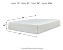 Chime 12 Inch Memory Foam Queen Mattress in a Box (Bed Size: Twin)