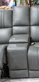 5Z - Pittson Power Reclining Sectional Loveseat with Console