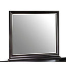 New Classic Belle Rose Landscape Mirror in Black Cherry Finish