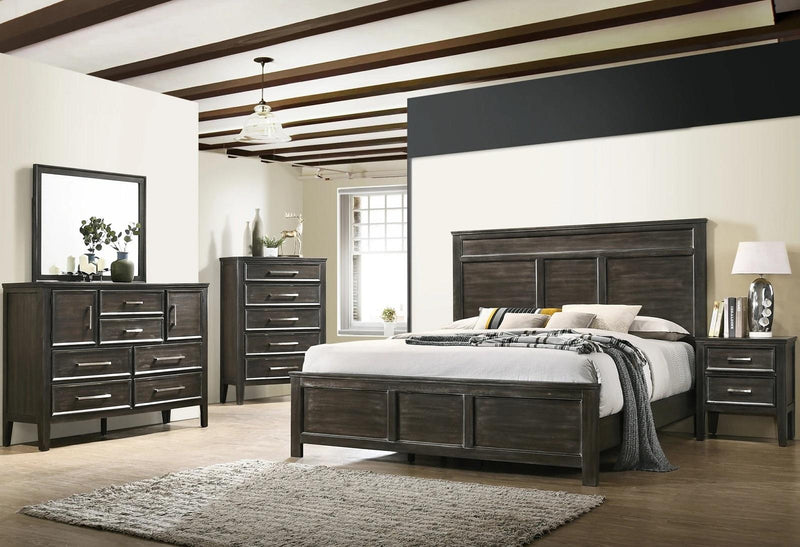 New Classic Furniture Andover  Full Bed in Nutmeg