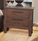 New Classic Furniture Cagney Nightstand in Chestnut