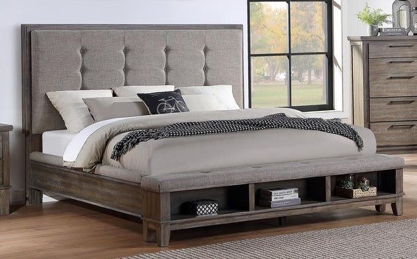 New Classic Furniture Cagney Queen Bed in Vintage Gray image