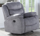 New Classic Furniture Granada Glider Recliner in Gray