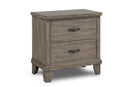 New Classic Furniture Marwick 2 Drawer Nightstand in Sand
