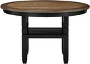 New Classic Furniture Prairie Point 47" Round Dining Table in Black