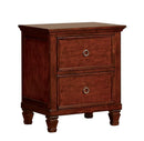 New Classic Furniture Tamarack Nightstand in Brown Cherry