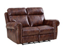 New Classic Roycroft Dual Recliner Loveseat in Pecan