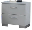 New Classic Sapphire 2 Drawer Nightstand in White
