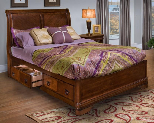 New Classic Sheridan Queen Storage Bed in Burnished Cherry image