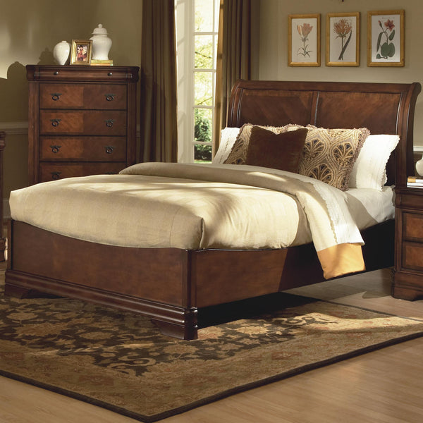 New Classic Sheridan Queen Sleigh Bed in Burnished Cherry image