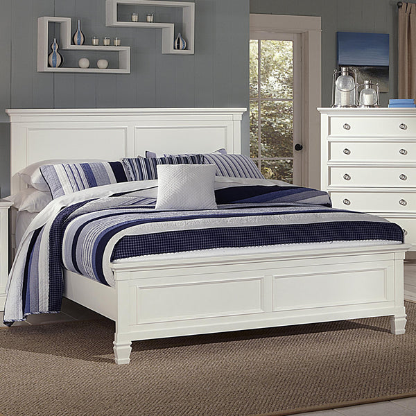New Classic Tamarack Queen Panel Bed in White image