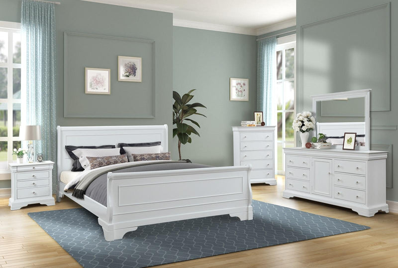 New Classic  Furniture Versaille 6 Drawers Dresser in White