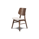 OSCAR WOOD BACK CHAIR - WALNUT, 2 PC PER CARTON