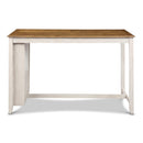 AMY 60" COUNTER TABLE+CHAIRS W/STG (5 PC) -2 TONE BISQUE