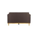 AIDEN LOVESEAT W/2 THROW PILLOWS-CHOCOLATE