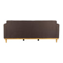 AIDEN SOFA W/3 THROW PILLOWS-CHOCOLATE