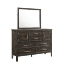 ANDOVER 60" DRESSER W/DOORS-NUTMEG