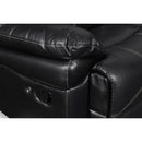 FLYNN SOFA W/BASE LIGHTING-BLACK