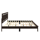 GEMINI 6/6 EK PANEL BED-HB/FB/RAILS-MERLOT