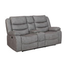 GRANADA CONSOLE LOVESEAT W/PWR FR-GRAY