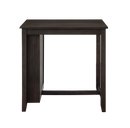 HESTON 36" STORAGE COUNTER TABLE SET W/2 CHAIRS-CHERRY