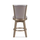 JAZZ 24" SWIVEL COUNTER STOOL-PEARL/GOLD