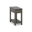 NOAH END TABLE WITH DRAWER-GRAY
