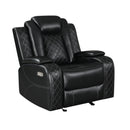 ORION GLIDER RECLINER W/ PWR FR & HR-BLACK