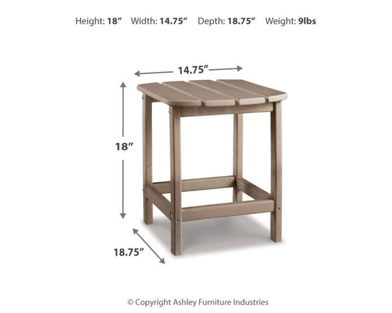 Sundown Treasure 4 Adirondack Chairs and Outdoor End Table