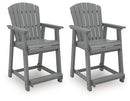 Sanctuary Beach Outdoor Counter Height Bar Stool (Set of 2)